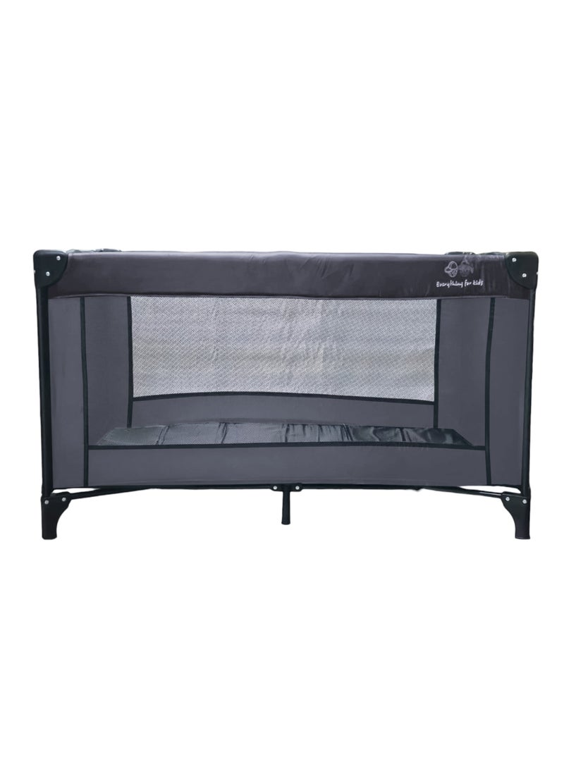 Everything For Kids Travel Cot Quick Folding and Compact With Travel Bag in Just One Simple Step Size 120cm x 60cm - Image 2