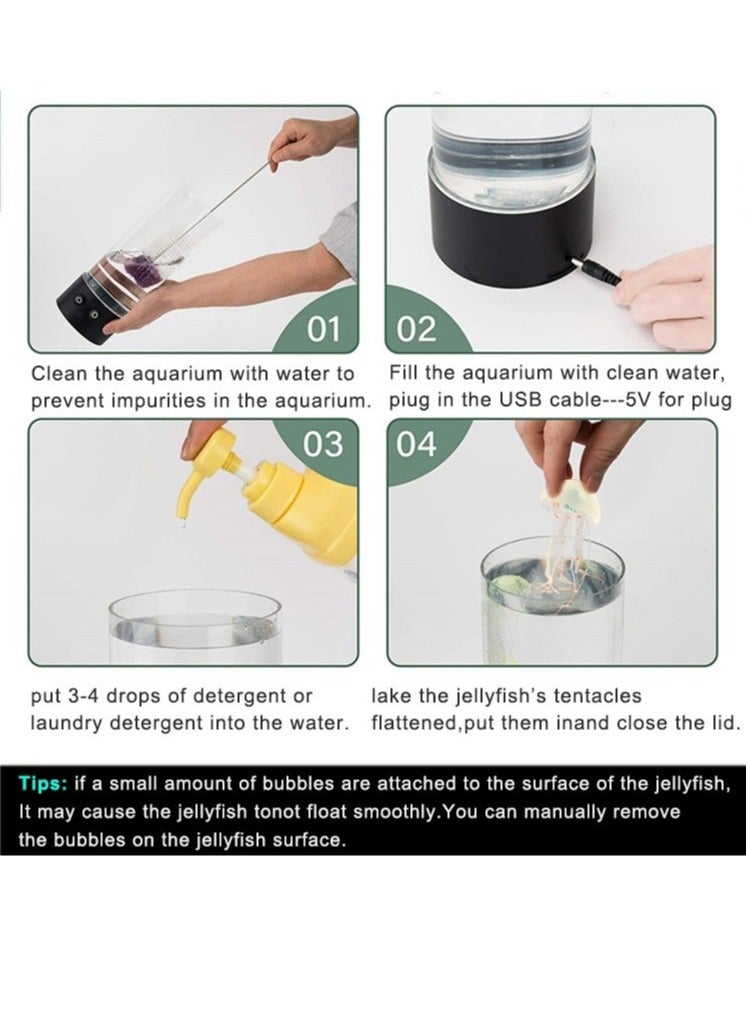 Night Jellyfish Lamp Bedroom Table Lamp Gift Night Light Lava Lamp Desktop Table Lamp - Image 5