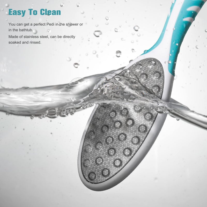 FVION Foot File Callus Remover Cracked Heel Shaver â€“ Double Sided Pedicure File/Foot Scraper for Wet and Dry Feet - Image 5