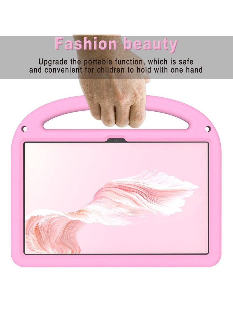 Case Compatible with Honor Pad X9 11.5 Inch Case, 【Kids Friendly】 DIY Cute Cartoon Stickers Lightweight EVA Shockproof Handle Stand Cover with Shoulder Strap (Pink) - Image 3