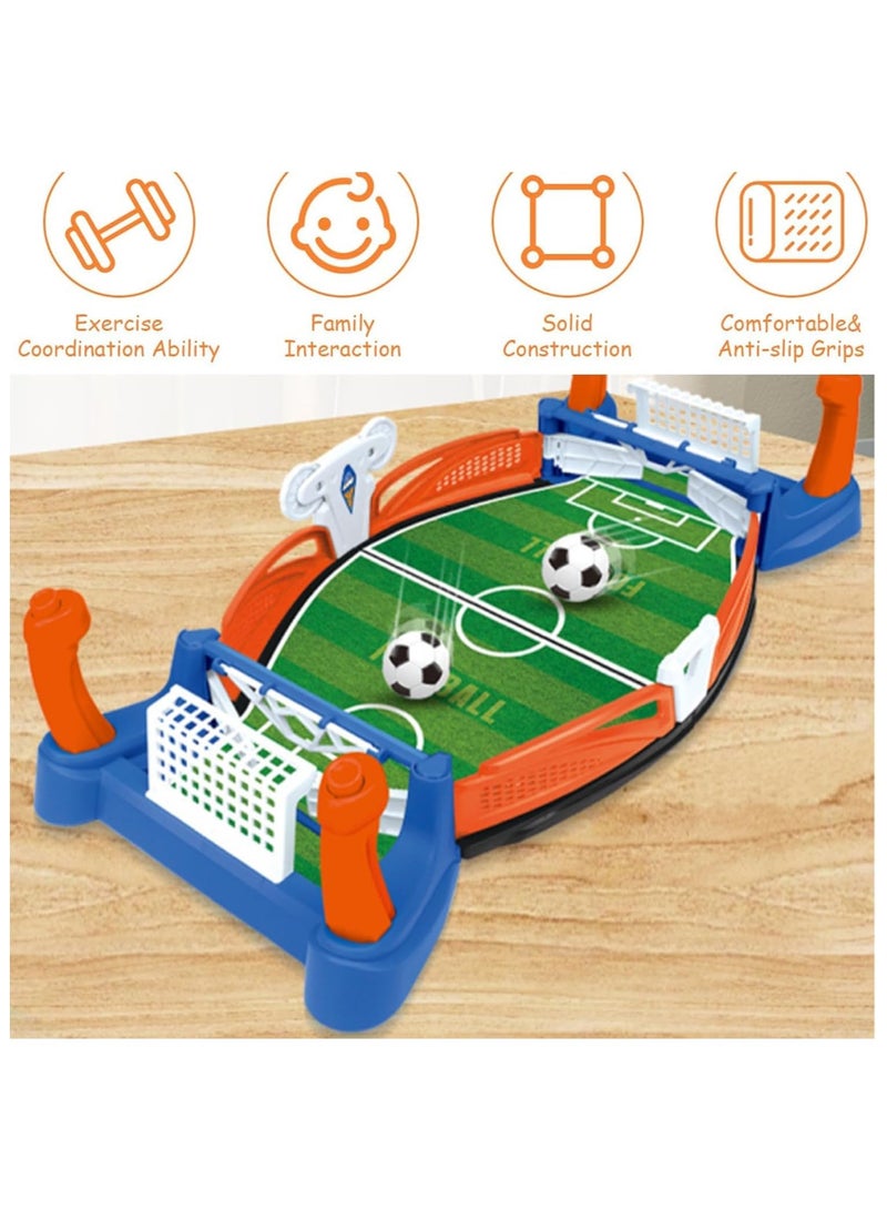 Mini Table Soccer Game, Football Table Interactive Game with 4 Footballs, Table Top Foosball Desktop Sport Board Game for Adults Kids Family Game Night Fun  - Image 5