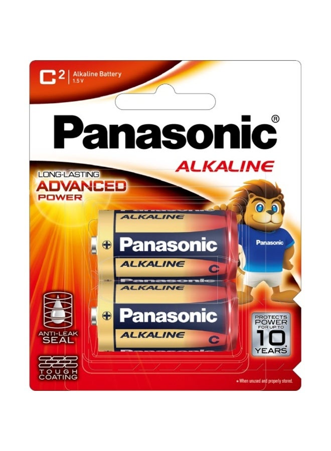 Panasonic C2 Long-Lasting Advanced Power 1.5V Alkaline Batteries - Image 1