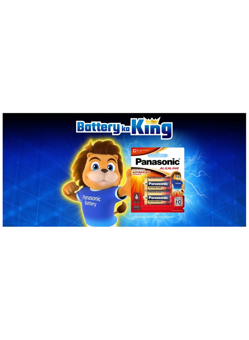 Panasonic C2 Long-Lasting Advanced Power 1.5V Alkaline Batteries - Image 2