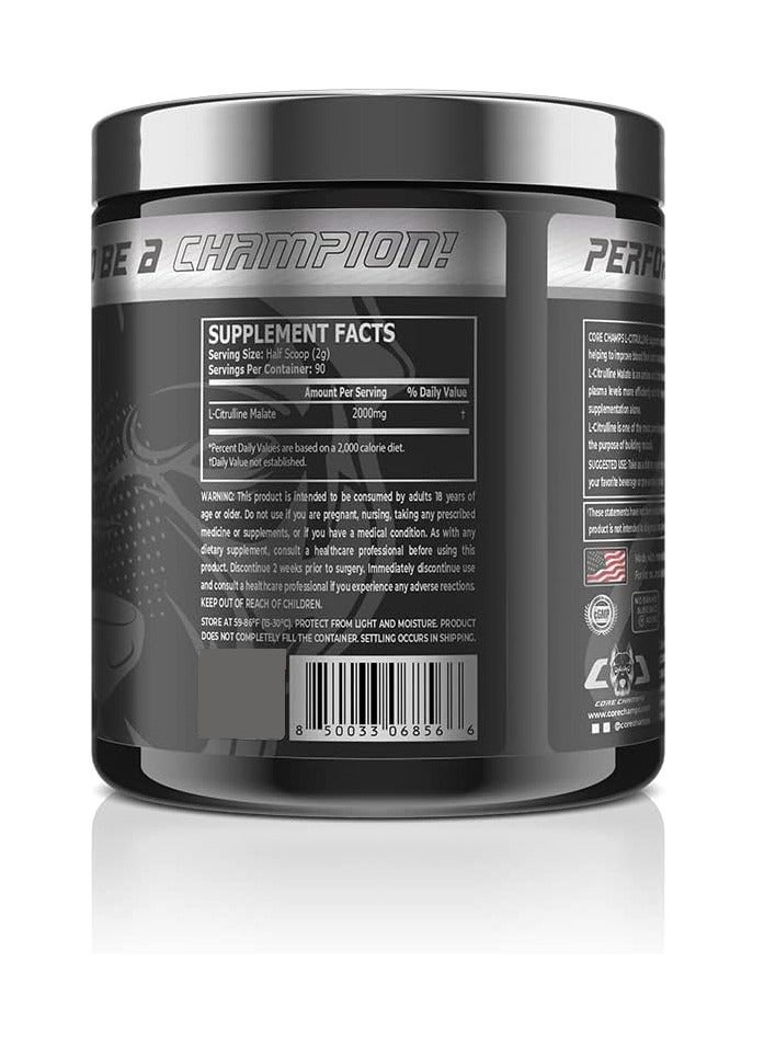 CORE CHAMPS L-Citrulline Support Muscle Pump 90 Servings 180 grams Unflavored - Image 2
