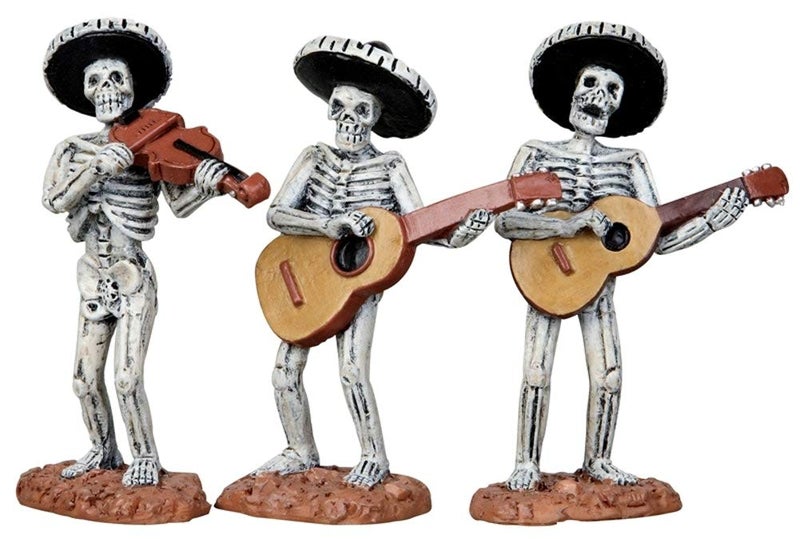 Lemax Spooky Town Skeleton Mariachi Band Assortment of 3