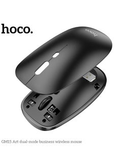 hoco. HOCO GM15 Business USB Wireless Computer Mouse-- 2.4G Dual-Channel with Comfortable Design and Smooth Tracking with PC, Mac, Laptop and Tablets - Black  - Image 2