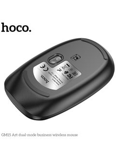 hoco. HOCO GM15 Business USB Wireless Computer Mouse-- 2.4G Dual-Channel with Comfortable Design and Smooth Tracking with PC, Mac, Laptop and Tablets - Black  - Image 3