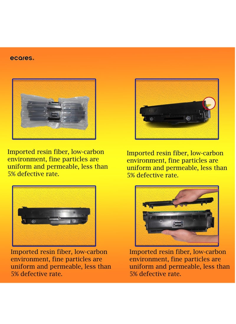 ECARES ECARES®207A Compatible Toner Cartridge W2210A W2211 W2212 W2213 Color Laserjet Pro M255nw M255dw MFP M282nw M283fdn M283fdw Printer (Multicolor)  - Image 3