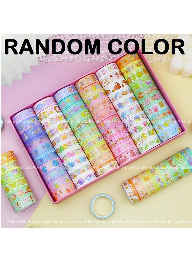 ASFunClub FunClub Washi Tape Set Cute Unicorn Washi Tape Decorative Masking Tapes for DIY Crafts Arts Scrapbooking Bullet Journal Planners,Return Gift Set,Stationary Items Stationary set-Random Color- 30ROLLS - Image 2