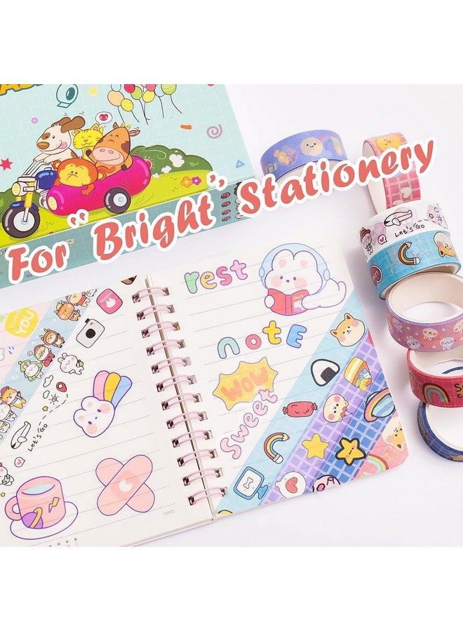 ASFunClub FunClub Washi Tape Set Cute Unicorn Washi Tape Decorative Masking Tapes for DIY Crafts Arts Scrapbooking Bullet Journal Planners,Return Gift Set,Stationary Items Stationary set-Random Color- 30ROLLS - Image 3
