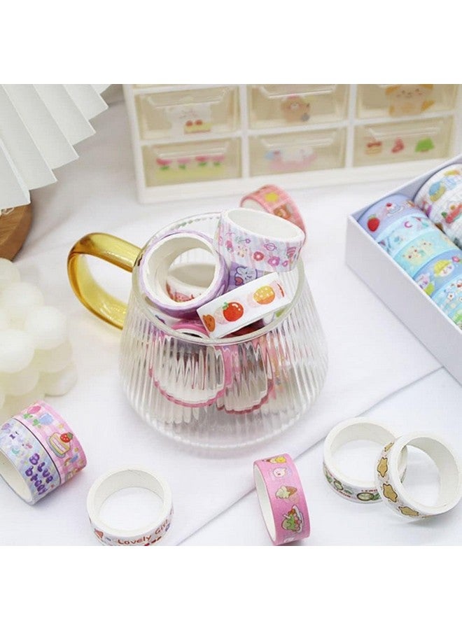 ASFunClub FunClub Washi Tape Set Cute Unicorn Washi Tape Decorative Masking Tapes for DIY Crafts Arts Scrapbooking Bullet Journal Planners,Return Gift Set,Stationary Items Stationary set-Random Color- 30ROLLS - Image 5
