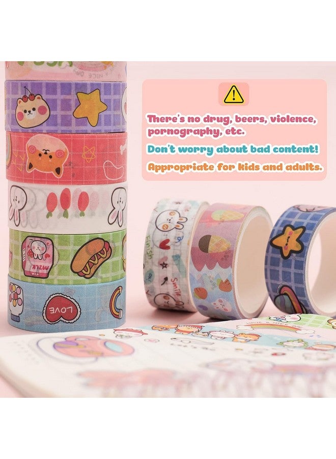 ASFunClub FunClub Washi Tape Set Cute Unicorn Washi Tape Decorative Masking Tapes for DIY Crafts Arts Scrapbooking Bullet Journal Planners,Return Gift Set,Stationary Items Stationary set-Random Color- 30ROLLS - Image 4