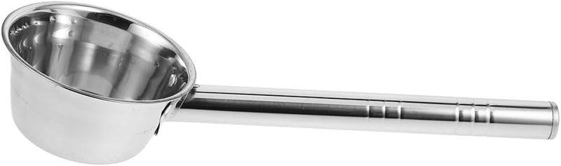 Long Handle Stainless Steel Water Ladle and Soup Dipper, 25x16cm Flat Bottom Kitchen Scoop for Serving and Canning, Sturdy Cooking Utensil for Household and Outdoor Use - Image 1