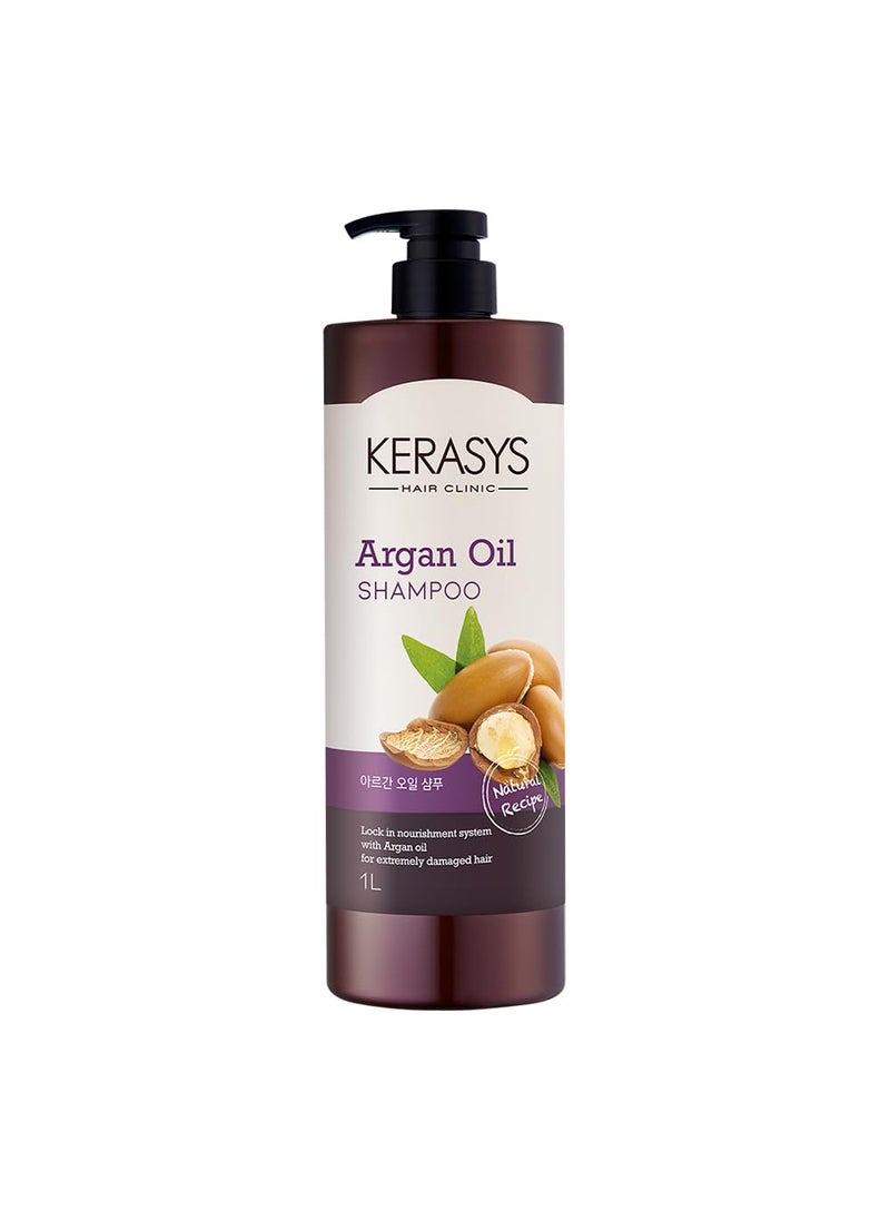 Kerasys - Kerasys Argan Oil Real Nature for Extremely Damaged Hair 33.8 fl oz / 1L (Shampoo, 1-Pack) - Image 1
