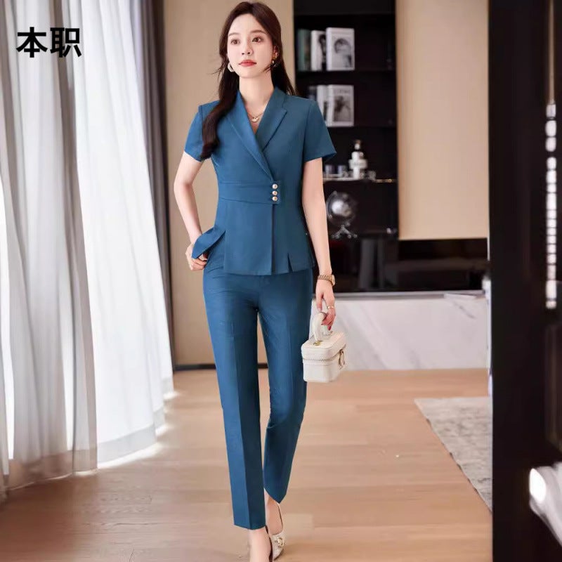 [Seven-Point Sleeve Thin] Suit Jacket Women'S Summer Casual Professional Dress Small Men Fashion Slim Suit Suit - Image 4