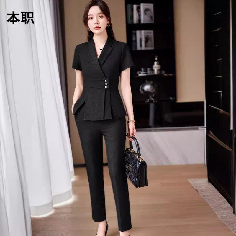 [Seven-Point Sleeve Thin] Suit Jacket Women'S Summer Casual Professional Dress Small Men Fashion Slim Suit Suit - Image 3