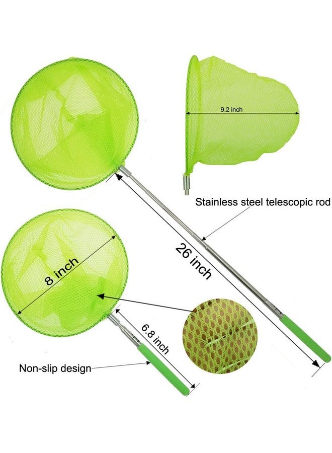 M-jump 2 Pack Kids Telescopic Butterfly Fishing Nets for Kids Catching Butterfly Net Outdoor Tools for Catching Fish Ladybird, Extendable 34 Inches and Anti Slip Grip - Image 2
