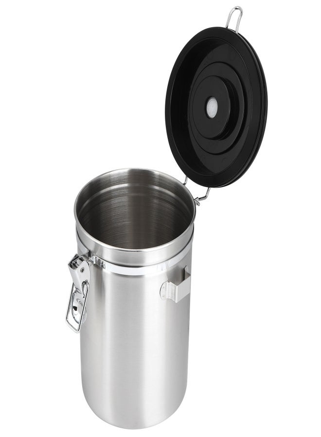 Stainless Steel Coffee Bean Airtight Canister Tea Dried Fruits Storage Container 1.8L - Image 5