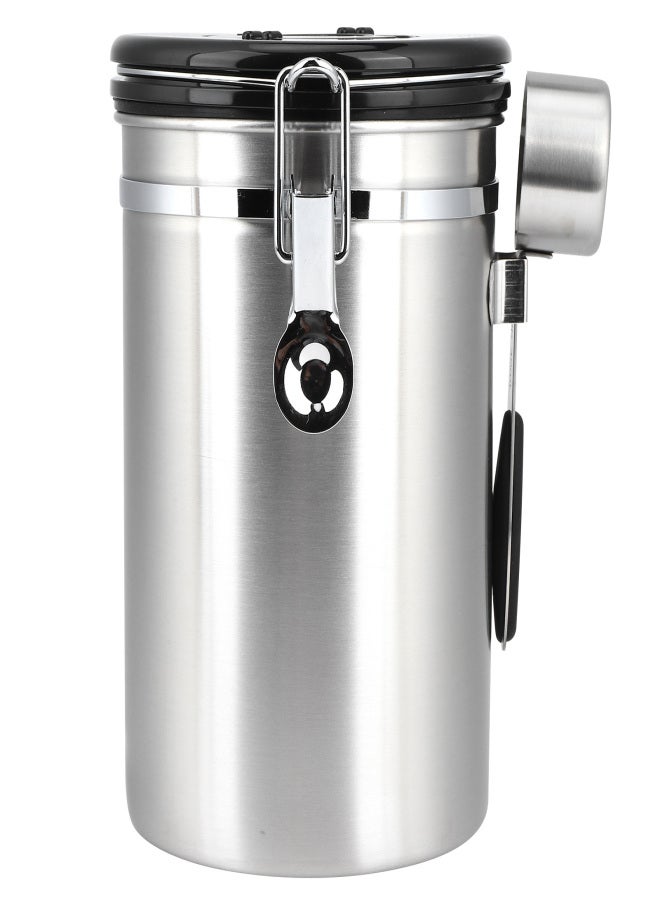 Stainless Steel Coffee Bean Airtight Canister Tea Dried Fruits Storage Container 1.8L - Image 3