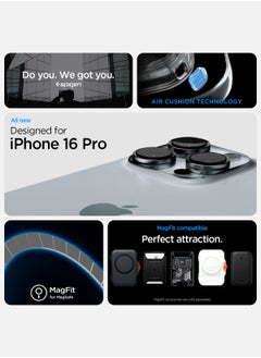 Spigen غطاء Ultra Hybrid MagFit لهاتف iPhone 16 Pro مع MagSafe (2024) Zero One White  - Image 2