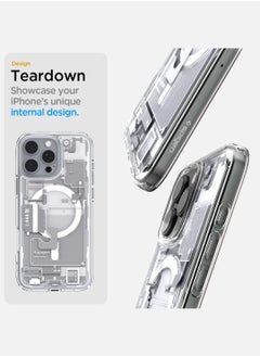 Spigen غطاء Ultra Hybrid MagFit لهاتف iPhone 16 Pro مع MagSafe (2024) Zero One White  - Image 3