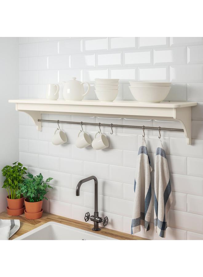 Zaboon Wall Shelf, Off-White, 120 Cm - Image 2