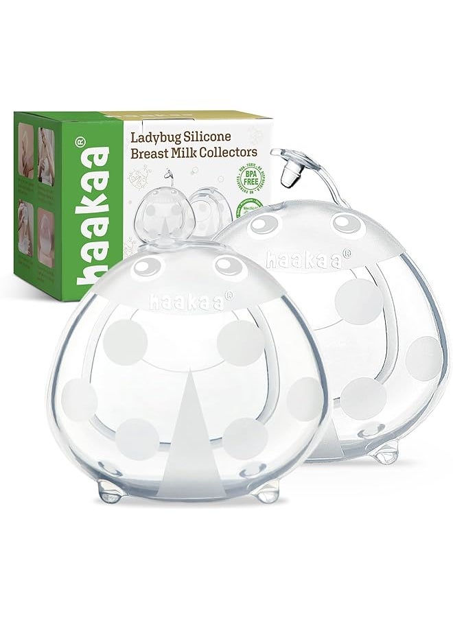 haakaa Ladybuyg Silicone Milk Collector 2 Pieces 75 Ml Capacity  - Image 1