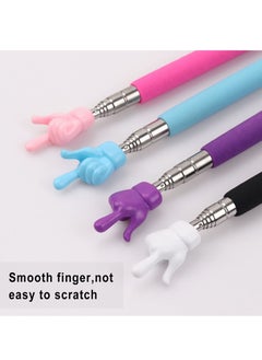 Y&D Children Finger Reading Stick, Point Pen Kindergarten Student Teacher Teaching Picture Book Shape Mini Pointer Stick 4PCS  - Image 4