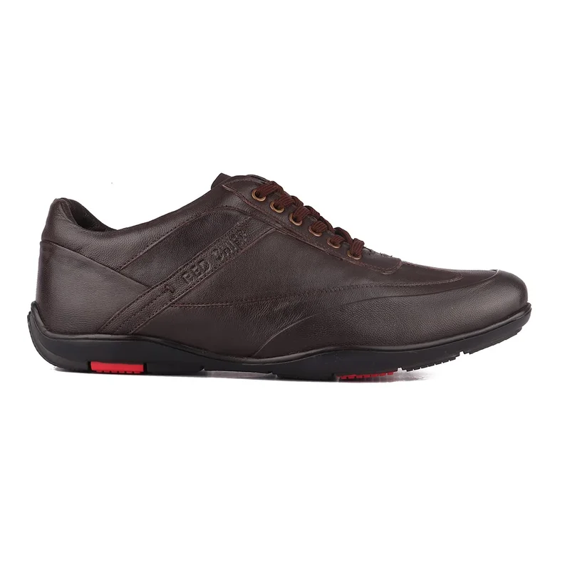 Red Chief Comfortable Genuine Leather Sneaker For Men | Rc3754 Brown