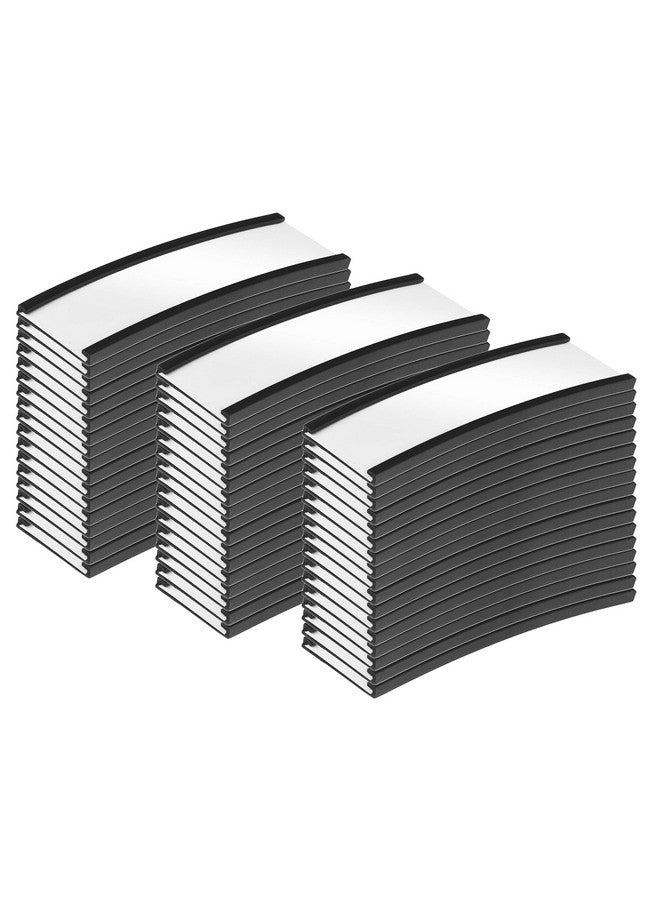 GlossyEnd Pack Of 50 C Channel Magnetic Label Holders With Paper Inserts And Clear Plastic Protectors Metal Surface Sign And Ticket Holder Length Of Label Area 3 X Height Of Label Area 7/8 - Image 1