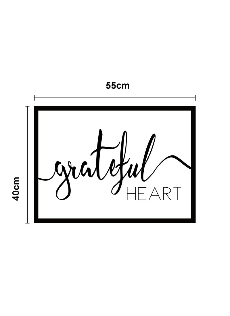 Spoil Your Wall Wall Posters with Grateful Heart Quote and Black Frame - Wall Arts Home Décor Photo Frames - 40x55cm by Spoil Your Wall  - Image 3