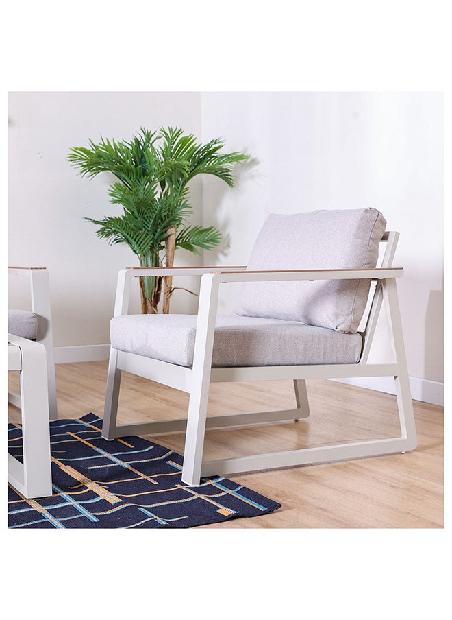 DANUBE HOME - Roma 5-Seater Outdoor Sofa Set Aluminium Frame Modern Garden Furniture Cream - Image 1