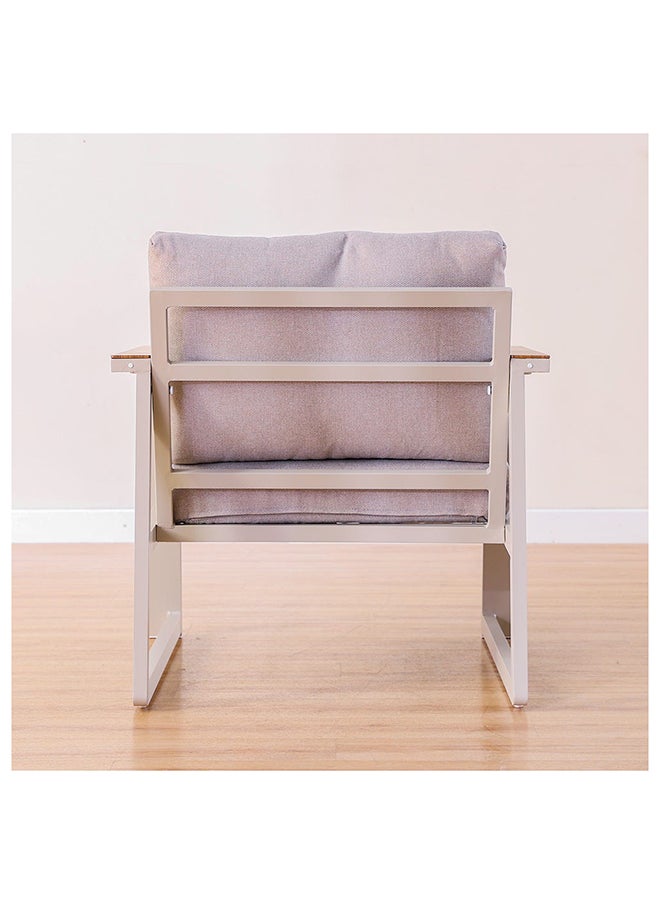 DANUBE HOME - Roma 5-Seater Outdoor Sofa Set Aluminium Frame Modern Garden Furniture Cream - Image 1