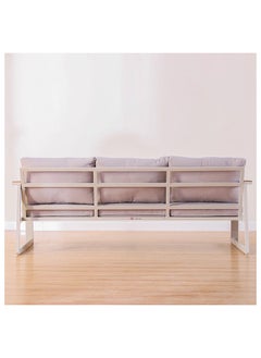 DANUBE HOME Roma 5-Seater Outdoor Sofa Set Aluminium Frame Modern Garden Furniture Cream  - Image 4