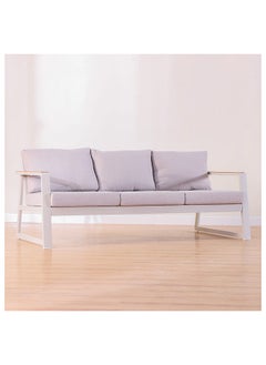 DANUBE HOME Roma 5-Seater Outdoor Sofa Set Aluminium Frame Modern Garden Furniture Cream  - Image 3