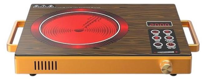 Silver Crest Portable Infrared Electric Cooker - 3500 Watt with 4-Digit LED Display, Multiple Cooking Modes, 3-Hour Programmable Auto-Lock Timer Compatible with All Cookware - Image 1