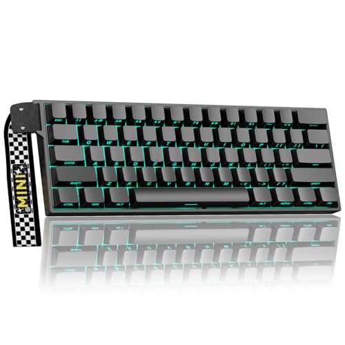 CORBOBO Aula MINI60 HE PRO Wireless Gaming Keyboard 60%,Hall Effect Rapid Trigger Magnetic Keyboard,8000Hz Polling,Tri-Mode(BT5.0/2.4GHz/USB-C),RGB Hot Swappable Compact Mechanical Keyboard for Gamer(Black) - Image 1