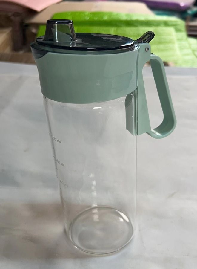 550 مل وعاء زيت المطبخ الخل وعاء زجاجي عالي البروسيليكات بدون تقطير مع واق من الصنبور البلاستيكي - Image 4