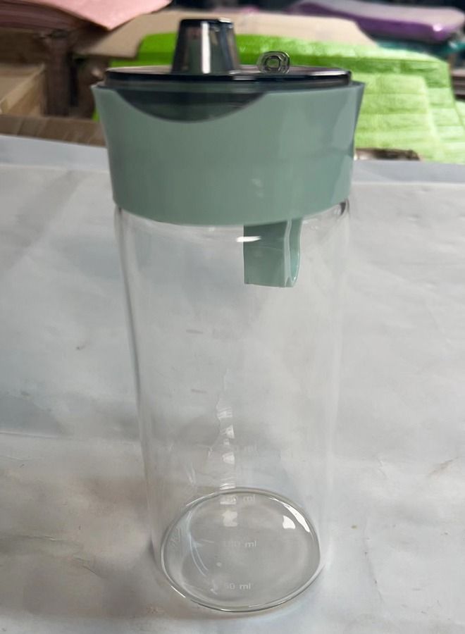 550 مل وعاء زيت المطبخ الخل وعاء زجاجي عالي البروسيليكات بدون تقطير مع واق من الصنبور البلاستيكي - Image 5