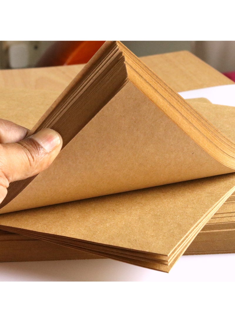 firstnock - A4 Kraft Paper 100GSM 100 Sheets Bundle, Craft Paper for Printing, drawing, Gift Packing, Office Use, wrapping paper - Image 1