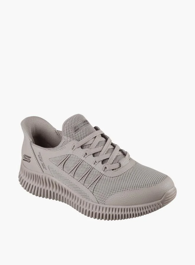 سكيتشرز Men's BOBS GEO LITE Lace-Up Sports Shoes - 118419-TPE