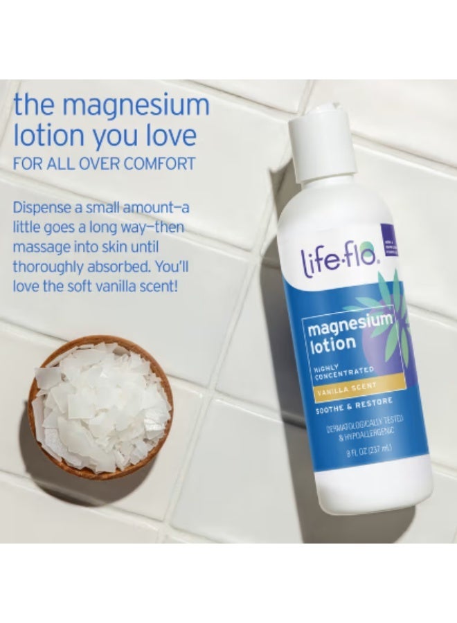 Life-flo, Magnesium Lotion, Highly Concentrated, Unscented, 8 fl oz (237 ml) - Image 5