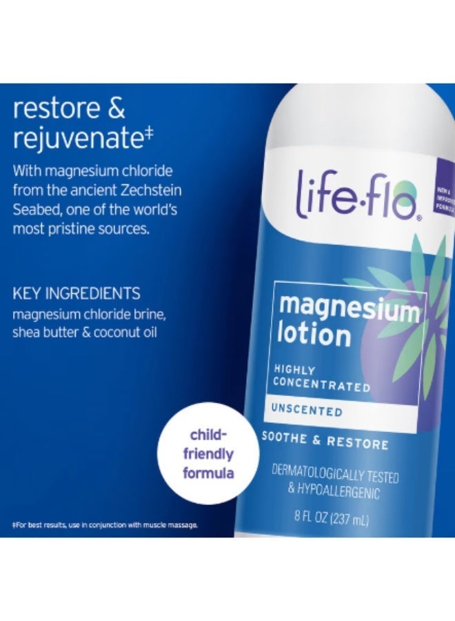 Life-flo, Magnesium Lotion, Highly Concentrated, Unscented, 8 fl oz (237 ml) - Image 4