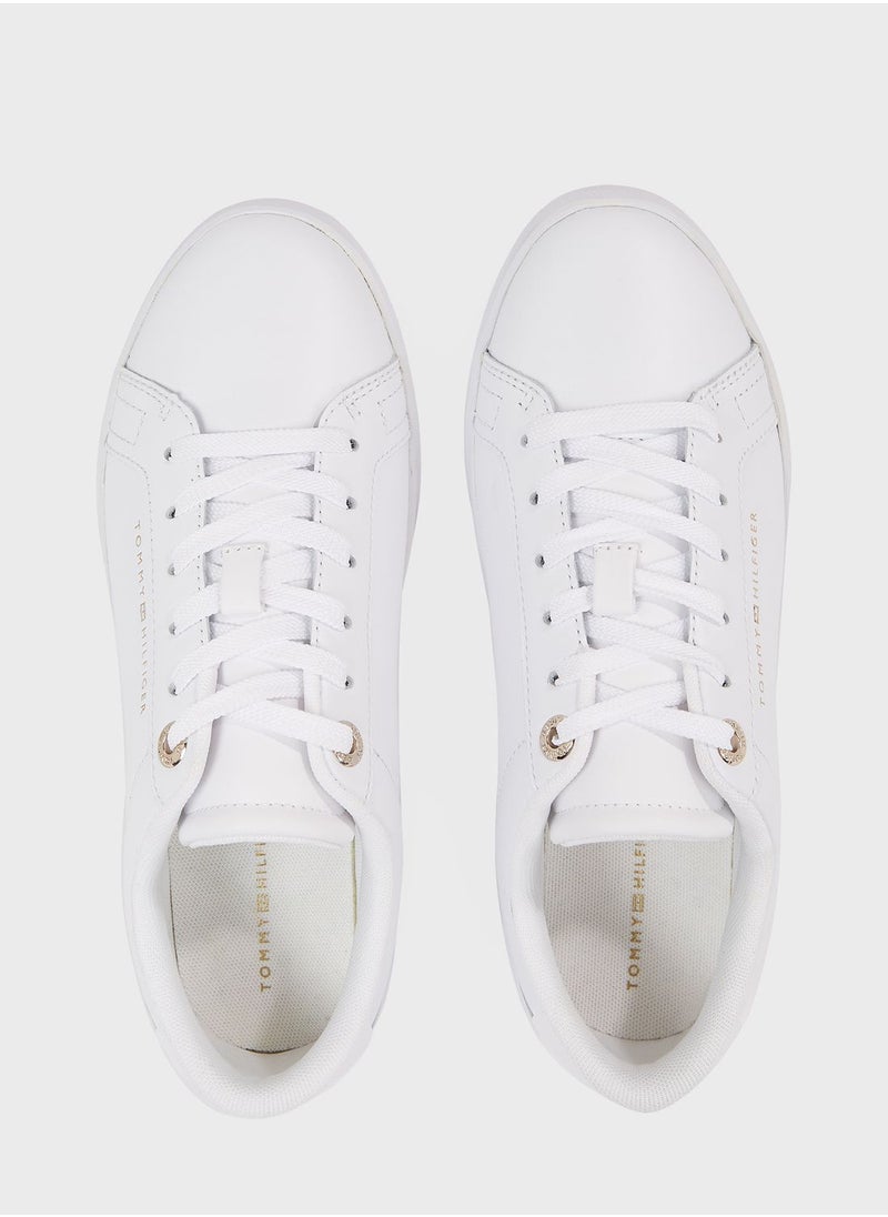 TOMMY HILFIGER - Stripes Court Low Top Sneakers - Image 1