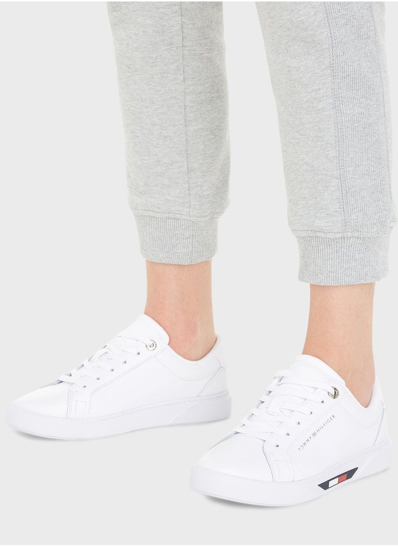 TOMMY HILFIGER - Stripes Court Low Top Sneakers - Image 1