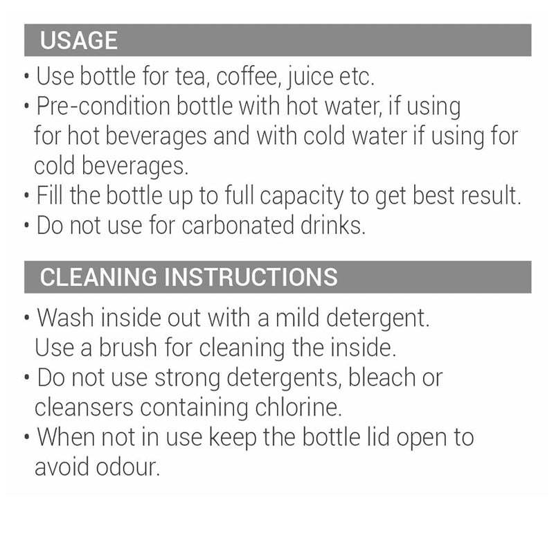 Milton Milton Aura 1000 Thermosteel Bottle, 1050 ml Water Bottles, 24 Hours Hot and Cold, Easy to Carry, Easy Grip, Rust Proof, Tea, Coffee, Office, Travel Bottle, Silver - Image 4