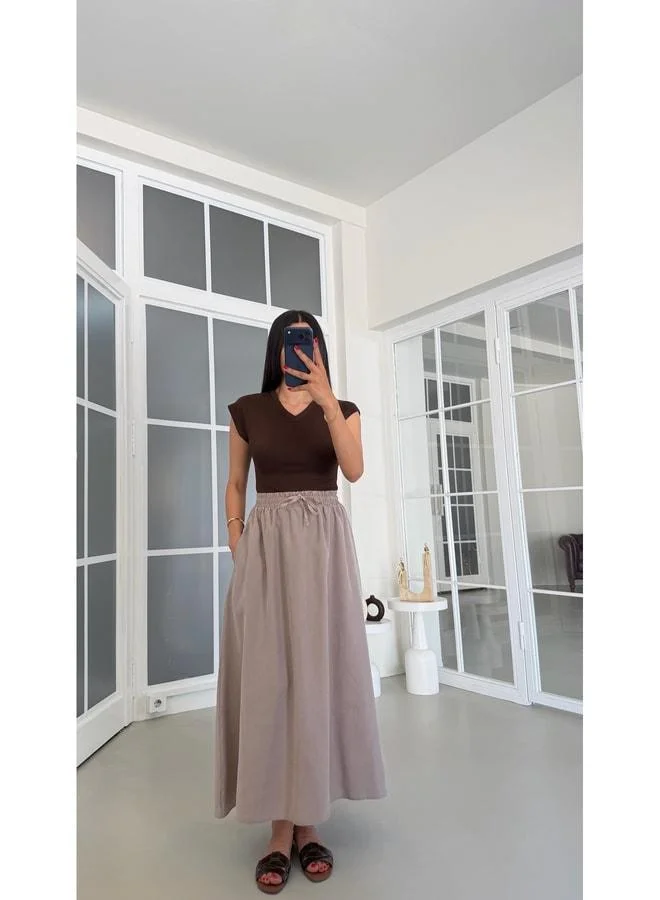 Gaus  Vizon MD Equivalent Tencel Skirt GAUS-01847 for Women | Best Price UAE