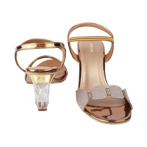 Mochi Women Block Heel Fashion Sandal UK/6 EU/39 (40-55) - Image 5
