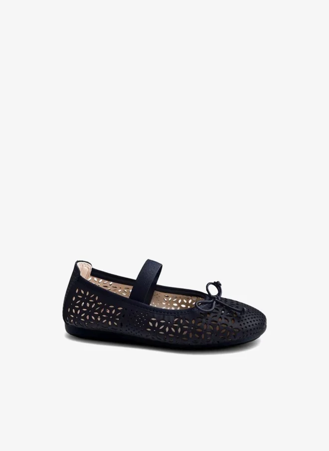 Pablosky Girls Leather Ballerina Shoes