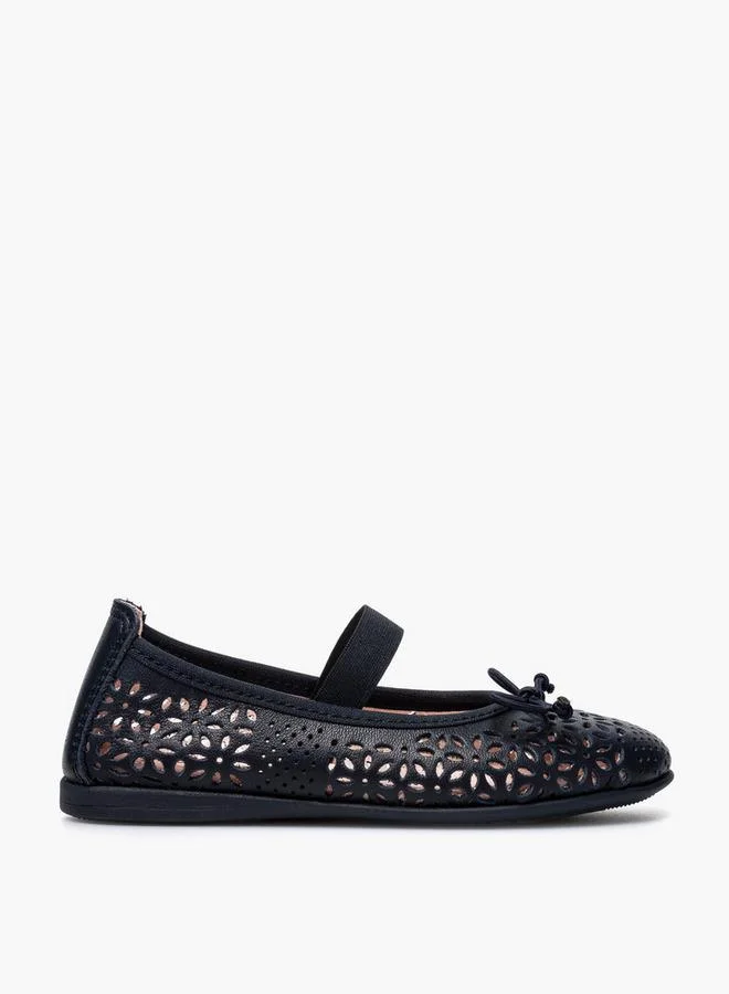 بابلوسكي Girls Leather Ballerina Shoes
